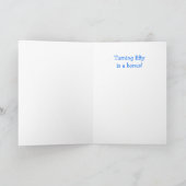 Carte Cute Sheep Custom Cinquantième anniversaire (Intérieur)