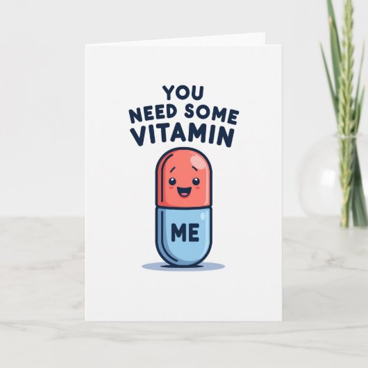 Carte Cute Simple Vitamin Me (Devant)