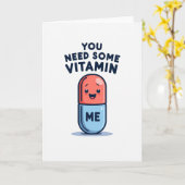 Carte Cute Simple Vitamin Me (Fleur jaune)