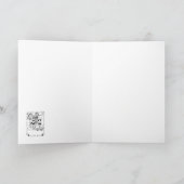 Carte Cute Skeletons sur montagnes russes (Intérieur)