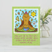 Carte Cute Snail Confort Nourriture Bonne Automne (Debout devant)