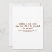 Carte Cute Snail Confort Nourriture Bonne Automne (Dos)