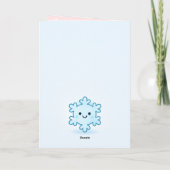 Carte Cute Snowman Christmas (Dos)