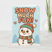 Carte Cute Snowman Christmas (Devant)