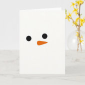 Carte Cute Snowman Holiday Card (Fleur jaune)