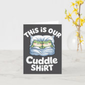 Carte Cute Snuggly Frog Lovers This Is Our Cuddle (Fleur jaune)