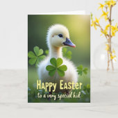 Carte Cute Spring Hatchling Photo Card (Fleur jaune)