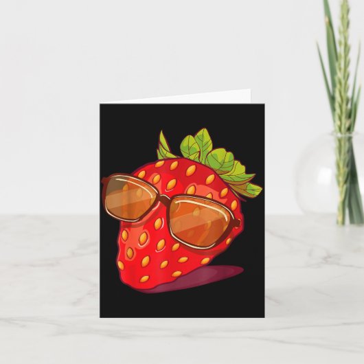 Carte Cute Strawberry Fruit Lover Aesthetic Summer Gift  (Devant)