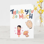Carte Cute thank you so much Card (Fleur jaune)
