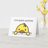 Carte Cute tourte de canard (Fleur jaune)