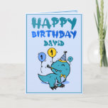 Carte Cute Turquoise T-Rex Dino Grandson 1er anniversair<br><div class="desc">Joli T-Rex Dino Grandson Turquoise 1er anniversaire, ce design est pour tous ceux qui cherchent quelque chose de gentil pour un petit garçon à son 1er anniversaire. Si vous cherchez des invitations pour 1er anniversaire, surtout pour votre petit-fils, celle-ci est parfaitement ce dont vous avez besoin. Le design comprend un...</div>