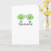 Carte Cute Twin Nouveau-né Garçons Pois dans un pod (Fleur jaune)