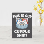 Carte Cute Unicorn Couple This Is Our Cuddle  (Fleur jaune)
