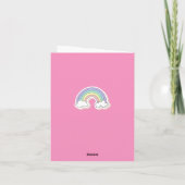 Carte Cute Unicorn - Petites filles Anniversaire (Dos)