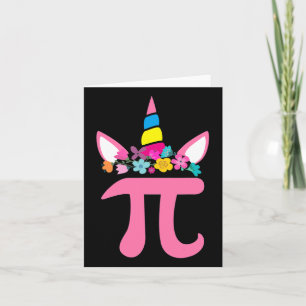 Carte Cute Unicorn Pi Math Pun Pi Day Math Science Cute
