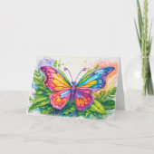 Carte Cute Whimsical Papillon Abstrait Art (Devant)
