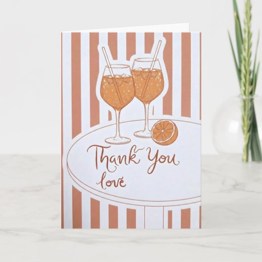 Carte Cute Wine Lover Gift Thank You Love Bridesmaid (Devant)