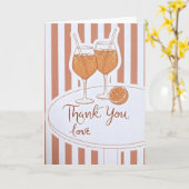 Carte Cute Wine Lover Gift Thank You Love Bridesmaid (Fleur jaune)