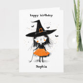 Carte Cute Witch (Devant)