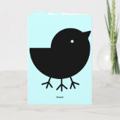 Carte Cute Yatagarasu(noir) (Dos)