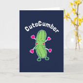 Carte CuteCumber (Fleur jaune)