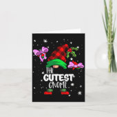 Carte Cutest Gnome Red Buffalo Plaid Matching Family Chr (Devant)