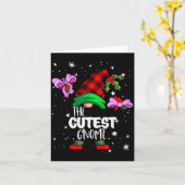 Carte Cutest Gnome Red Buffalo Plaid Matching Family Chr (Fleur jaune)
