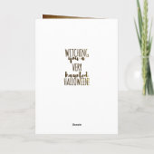 Carte Cutie d'Halloween vintage -citation amusante (Dos)