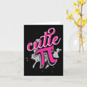 Carte Cutie Pi drôle de maths 3.14 Joyeuse journée Pi  (Fleur jaune)