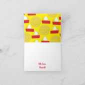 Carte Cutie Pie Cherry 1er Anniversaire Thème de fête (Intérieur)