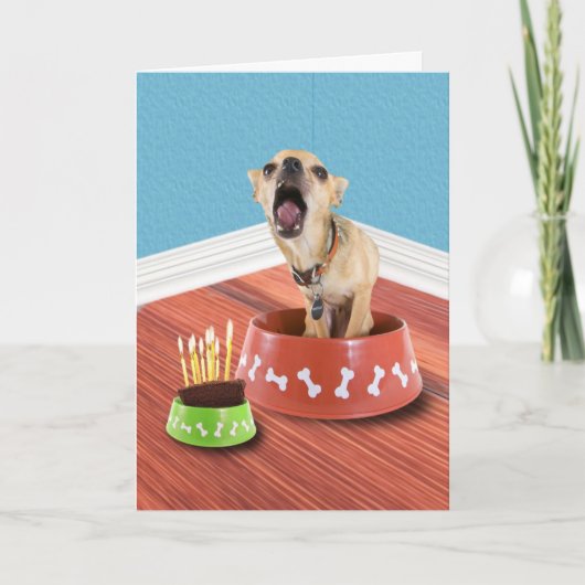 Carte Cuvette d'anniversaire (Devant)