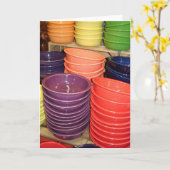 Carte Cuvettes colorées (Fleur jaune)