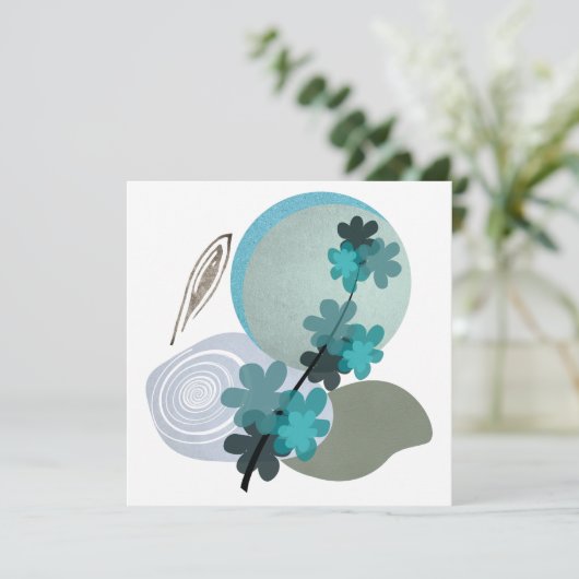 Carte Cyan Boho (Debout devant)