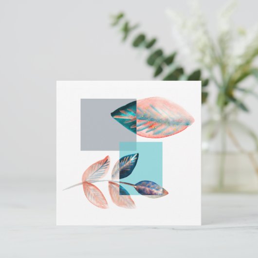 Carte Cyan Red Leaf (Debout devant)