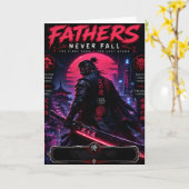 Carte Cyber Samouraï Papa (Fleur jaune)