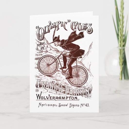 Carte : Cycles Olympiques Image Vintage (Devant)
