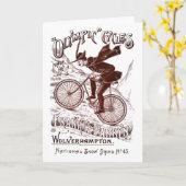 Carte : Cycles Olympiques Image Vintage (Fleur jaune)