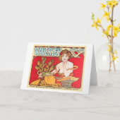 Carte Cycles Waverley, Mucha (Fleur jaune)