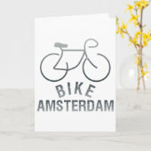 Carte Cyclisme Amsterdam Pays-Bas Graphique _1 (Fleur jaune)