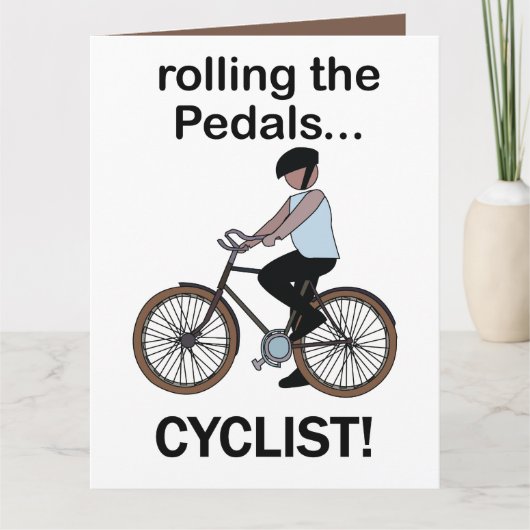 Carte Cycliste Cyclisme Vélo (Devant)