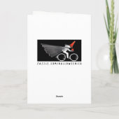 Carte Cycliste drôle d'Halloween (Dos)