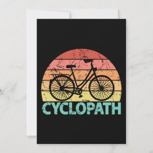 Carte Cyclopath drôle Cyclisme
