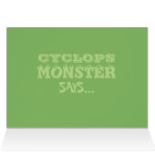 Carte Cyclops Monster (cadeau argent) (Intérieur Horizontal (Haut))
