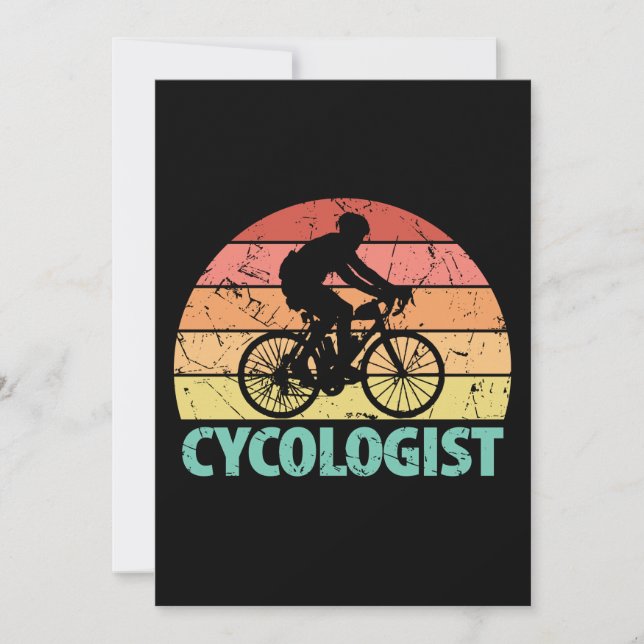 Carte Cycologiste Funny Cycling (Devant)
