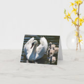 Carte Cygne (Fleur jaune)