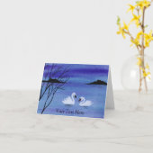 Carte Cygnes (Fleur jaune)