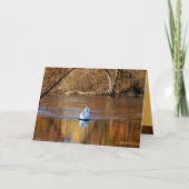 Carte Cygnes en automne (Devant)