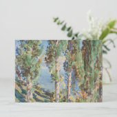 Carte Cyprès de Corfou par John Singer Sargent (Debout devant)