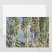 Carte Cyprès de Corfou par John Singer Sargent (Devant / Derrière)
