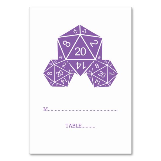 Carte D20 Dice Place Purple (Par défaut)